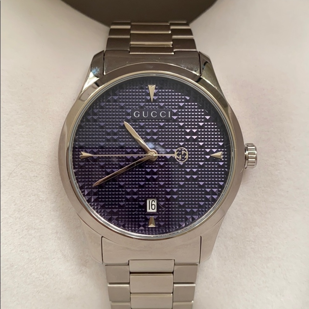 Gucci Swiss G-Timeless Stainless Watch - Picture 2 of 4